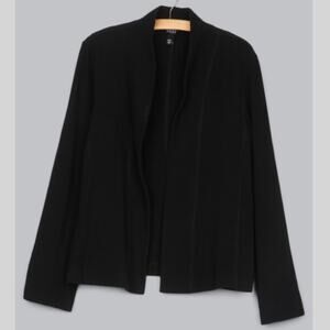 Eileen Fisher Dottie Knit Luck Textured Cardigan Sweater Black Medium